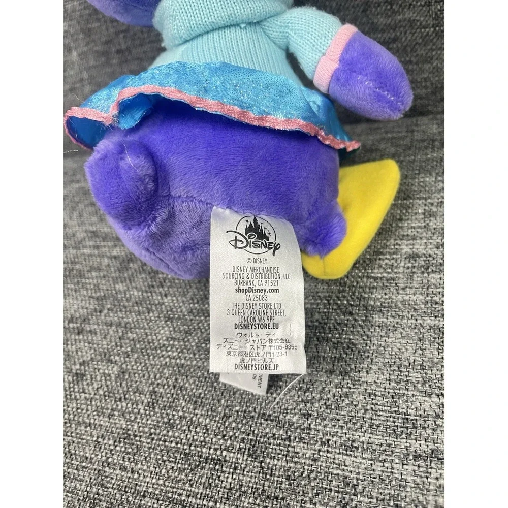 Disney Store Summer Penguin Plush Muppet Babies Stuffed Animal Toy Purple Used